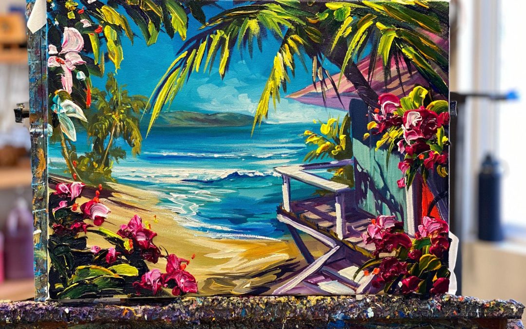 Insight on how Steve Barton starts and finishes a painting
