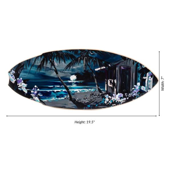 Barton Mini-Surfboard Blue Moon - Image 2