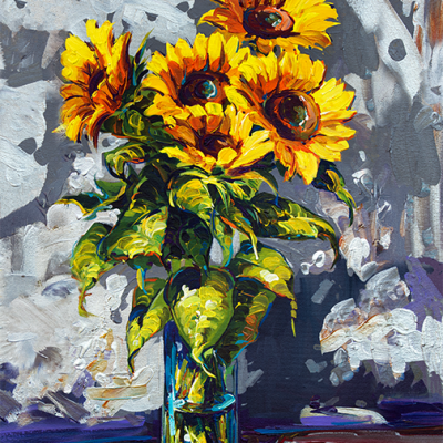 Sparkling Sunflowers