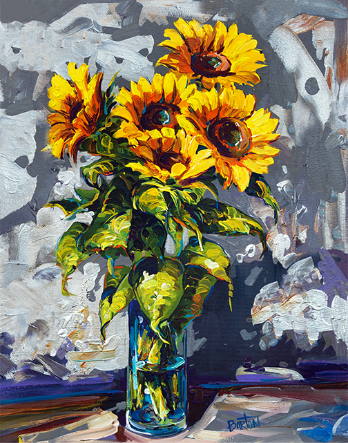 Sparkling Sunflowers