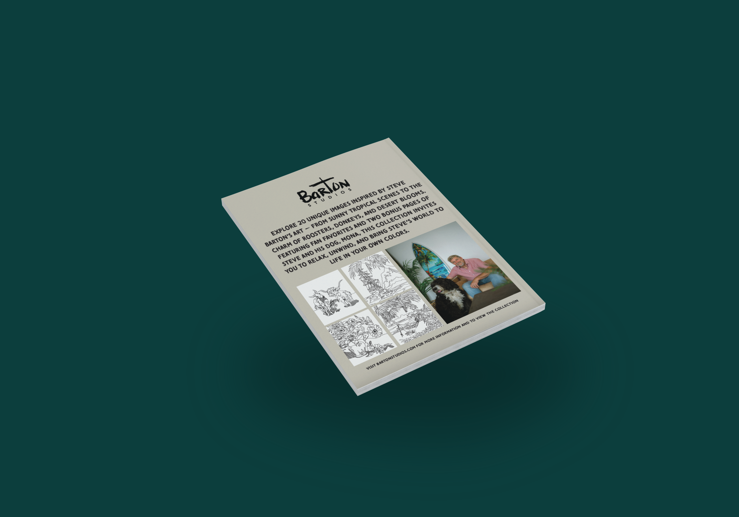 Barton Official Adult Coloring Book back cover image